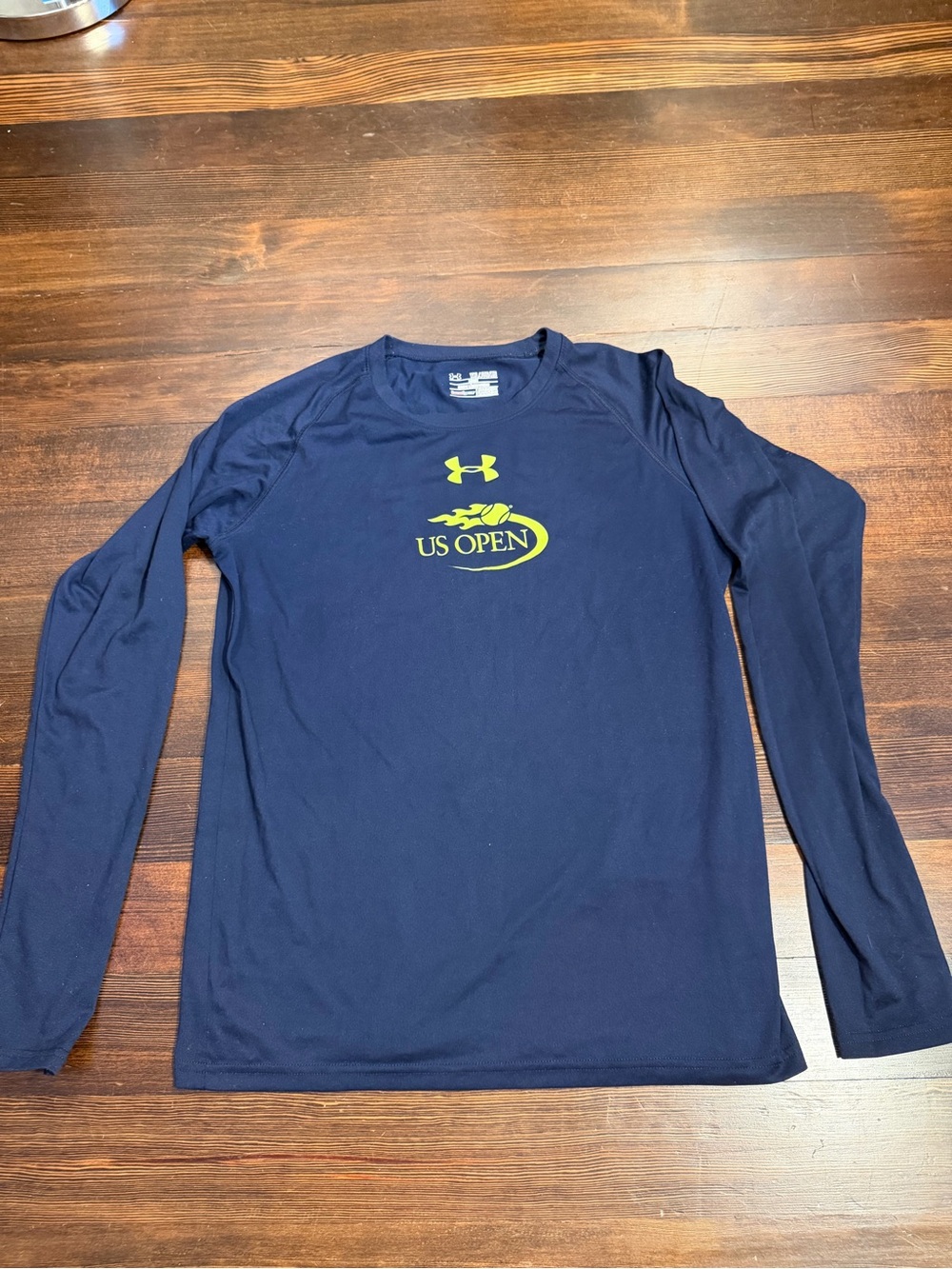 Under Armour US Open Tennis HeatGear Long Sleeve Shirt Navy XXL